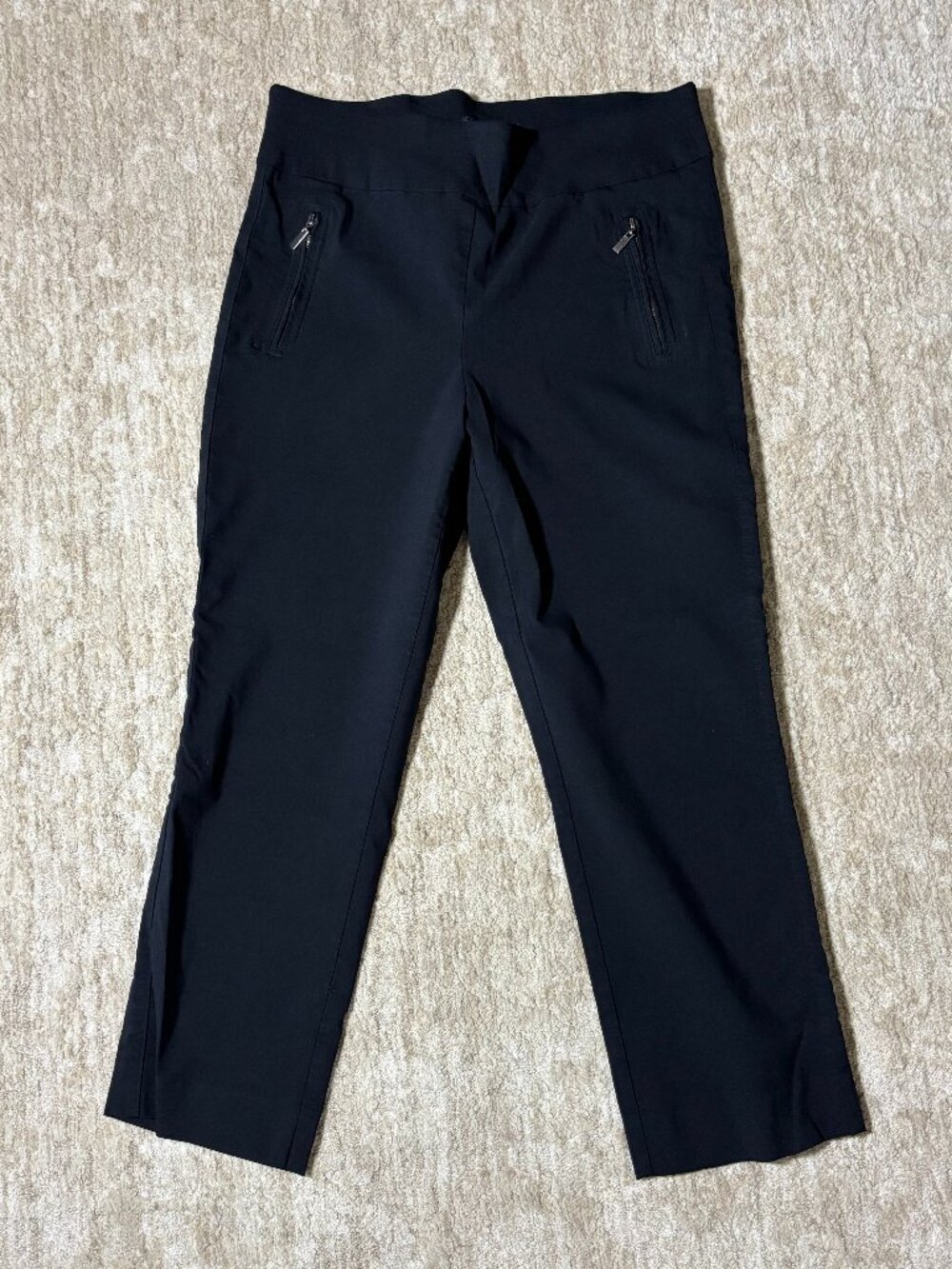 INC International Concepts Women's Black Stretch Ankle Pants - Size 10